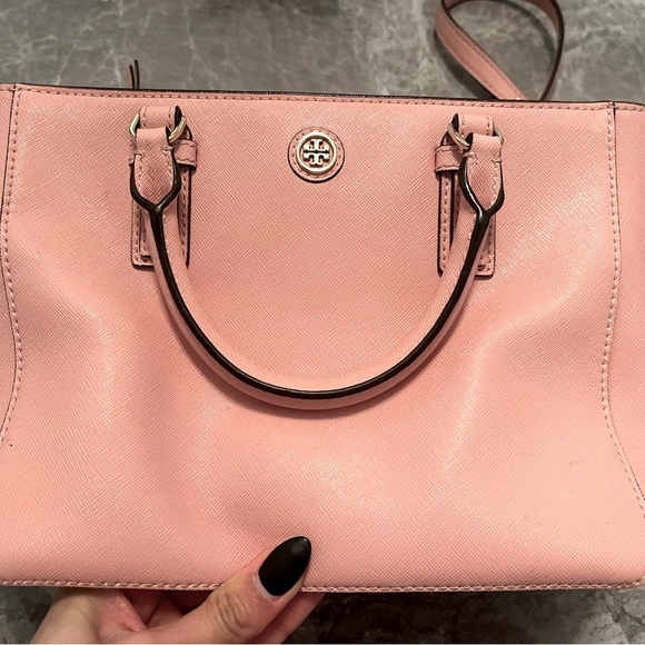 Tory Burch Robinson Mini Square Tote - Rose - Picture 3 of 6